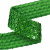 Тесьма с пайетками D4, шир. 35 мм/уп. 25+/-1 м, цвет зелёный - купить в Биробиджане. Цена: 1 308.30 руб.