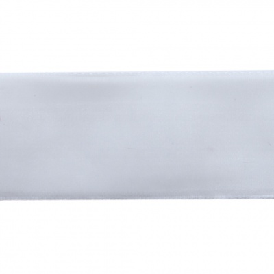 Лента бархатная нейлон, шир.25 мм, (упак. 45,7м), цв.01-белый - купить в Биробиджане. Цена: 981.09 руб.