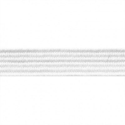 Резиновые нити с текстильным покрытием, шир. 6 мм ( упак.55 м/уп), цв.-белый - купить в Биробиджане. Цена: 210.75 руб.