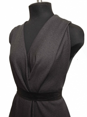 Ткань костюмная 25505 2003, 265 гр/м2, шир.150см, цвет т.серый - купить в Биробиджане. Цена 418.73 руб.