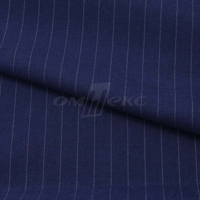Костюмная ткань "Жаклин", 188 гр/м2, шир. 150 см, цвет тёмно-синий - купить в Биробиджане. Цена 426.49 руб.