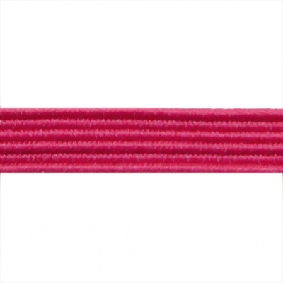 Резиновые нити с текстильным покрытием, шир. 6 мм ( упак.30 м/уп), цв.- 84-фуксия - купить в Биробиджане. Цена: 155.22 руб.