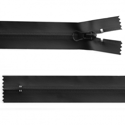 Молния водонепроницаемая PVC Т-7, 20 см, неразъемная, цвет чёрный - купить в Биробиджане. Цена: 21.56 руб.
