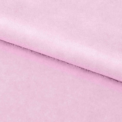 Велюр JS LIGHT 1, 220 гр/м2, шир.150 см, (3,3 м/кг), цвет бл.розовый - купить в Биробиджане. Цена 1 055.34 руб.