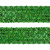 Тесьма с пайетками D4, шир. 35 мм/уп. 25+/-1 м, цвет зелёный - купить в Биробиджане. Цена: 1 308.30 руб.