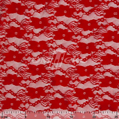 Кружевное полотно стрейч 15A61/RED, 100 гр/м2, шир.150см - купить в Биробиджане. Цена 1 580.95 руб.