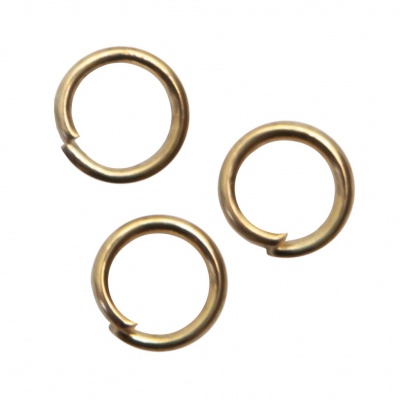 Кольцо  соединительное для бижутерии 5 мм, цв.-золото - купить в Биробиджане. Цена: 0.44 руб.