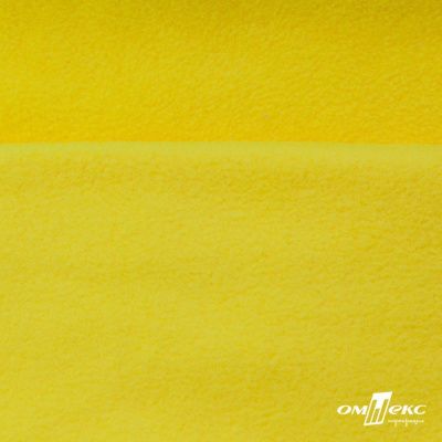 Флис DTY 14-0760, 240 г/м2, шир. 150 см, цвет яркий желтый - купить в Биробиджане. Цена 640.46 руб.