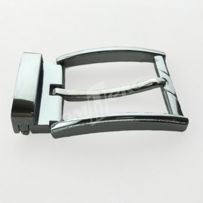 Пряжка металлическая для мужского ремня 845005А#2 (шир.ремня 40 мм), цв.-никель - купить в Биробиджане. Цена: 110.29 руб.