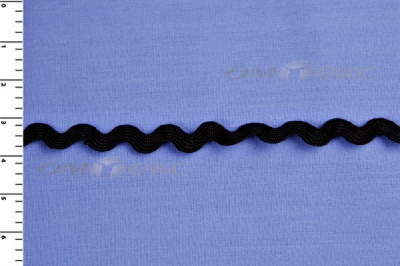 Тесьма плетеная "Вьюнчик"/черный - купить в Биробиджане. Цена: 48.11 руб.