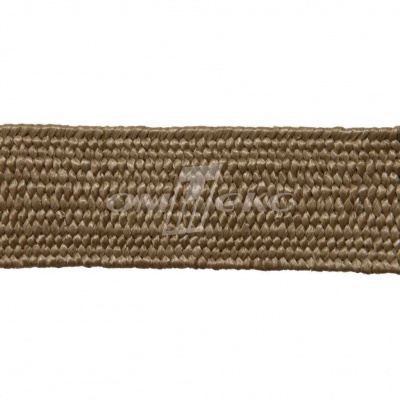 Тесьма отделочная полипропиленовая плетеная эластичная #2, шир. 40мм, цв.- соломенный - купить в Биробиджане. Цена: 50.99 руб.