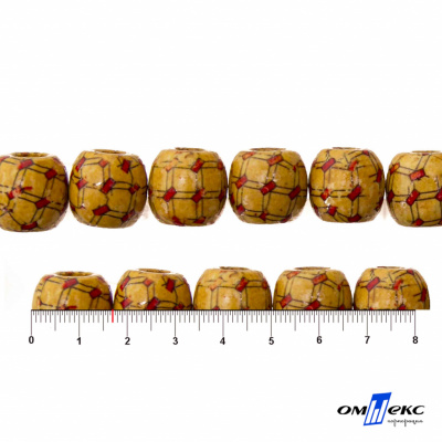0189-Бусины деревянные "ОмТекс", 17 мм, упак.50+/-3шт - купить в Биробиджане. Цена: 82.82 руб.