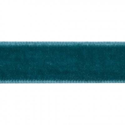 Лента бархатная нейлон, шир.12 мм, (упак. 45,7м), цв.65-изумруд - купить в Биробиджане. Цена: 392 руб.