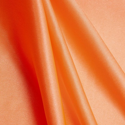 Поли креп-сатин 16-1543, 120 гр/м2, шир.150см, цвет персик - купить в Биробиджане. Цена 155.57 руб.