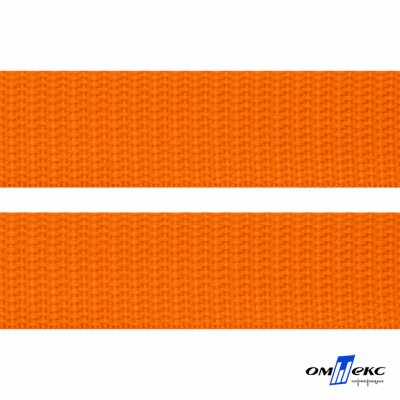 Оранжевый- цв.523 -Текстильная лента-стропа 550 гр/м2 ,100% пэ шир.25 мм (боб.50+/-1 м) - купить в Биробиджане. Цена: 405.80 руб.