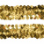 Тесьма с пайетками D16, шир. 30 мм/уп. 25+/-1 м, цвет золото - купить в Биробиджане. Цена: 1 087.39 руб.