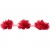 Тесьма плетеная "Рюш", упак. 9,14 м, цвет красный - купить в Биробиджане. Цена: 46.82 руб.