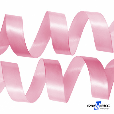 050-нежно-розовый Лента атласная упаковочная (В) 85+/-5гр/м2, шир.25 мм (1/2), 25+/-1 м - купить в Биробиджане. Цена: 53.96 руб.