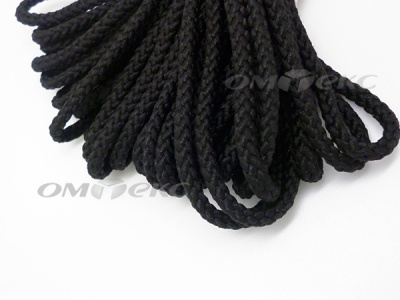 Шнур В-035 4 мм круп.плетение 100 м черный - купить в Биробиджане. Цена: 156.40 руб.