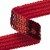 Тесьма с пайетками 3, шир. 20 мм/уп. 25+/-1 м, цвет красный - купить в Биробиджане. Цена: 778.19 руб.