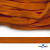 Шнур плетеный (плоский) d-12 мм, (уп.90+/-1м), 100% полиэстер, цв.267 - оранжевый - купить в Биробиджане. Цена: 8.62 руб.
