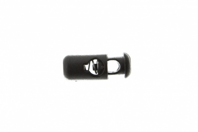 8108 Фиксатор пластиковый "Бочонок", 20х8 мм, цвет чёрный - купить в Биробиджане. Цена: 1.31 руб.