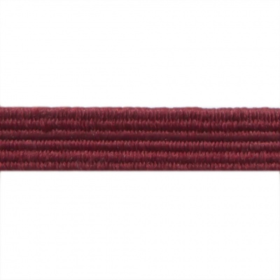 Резиновые нити с текстильным покрытием, шир. 6 мм ( упак.30 м/уп), цв.- 88-бордо - купить в Биробиджане. Цена: 155.22 руб.