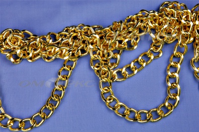 Цепь металл декоративная №11 (17*13) золото (10+/-1 м)  - купить в Биробиджане. Цена: 1 341.87 руб.