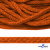 Шнур плетеный d-6 мм, 70% хлопок 30% полиэстер, уп.90+/-1 м, цв.1066-апельсин - купить в Биробиджане. Цена: 588 руб.