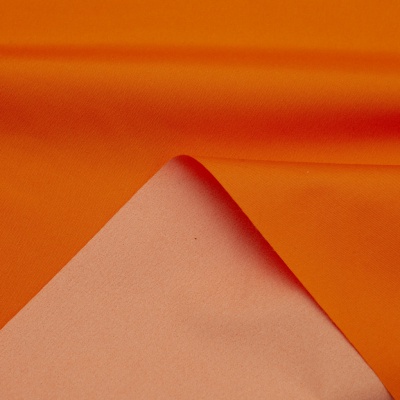 Поли понж (Дюспо) 17-1350, PU/WR, 65 гр/м2, шир.150см, цвет оранжевый - купить в Биробиджане. Цена 82.93 руб.