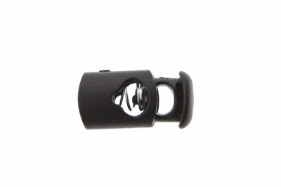 8021 Фиксатор пластиковый "Цилиндр", 20х10 мм, цвет чёрный - купить в Биробиджане. Цена: 1.29 руб.