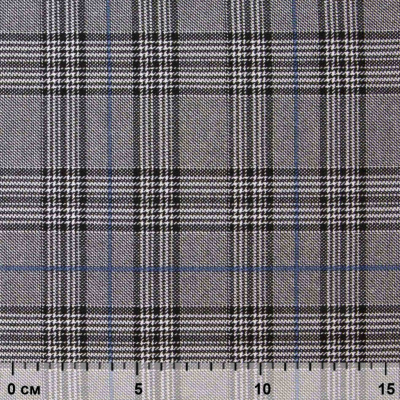 Ткань костюмная "Клер" 80% P, 16% R, 4% S, 200 г/м2, шир.150 см,#3 цв-серый/синий - купить в Биробиджане. Цена 412.02 руб.