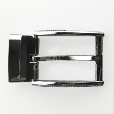 Пряжка металлическая для мужского ремня 845005А#2 (шир.ремня 40 мм), цв.-никель - купить в Биробиджане. Цена: 111.41 руб.