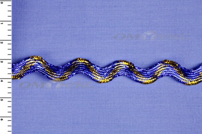 Тесьма плетеная "Вьюнчик"/металлизированный/8мм - купить в Биробиджане. Цена: 40.68 руб.