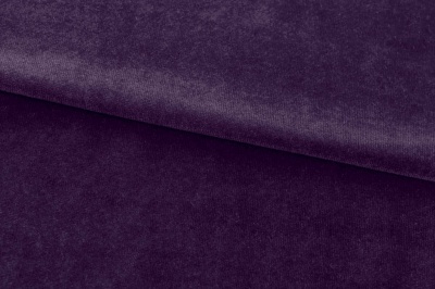 Бархат стрейч, 240 гр/м2, шир.160см, (2,4 м/кг), цвет 27/фиолет - купить в Биробиджане. Цена 886.02 руб.