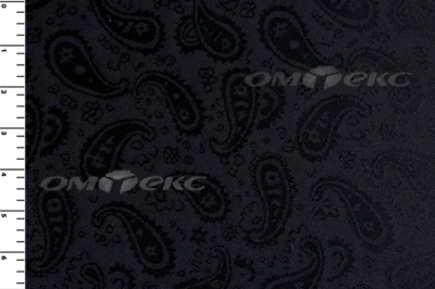Ткань подкладочная жаккард Р14098, чёрный, 85 г/м2, шир. 150 см, 230T - купить в Биробиджане. Цена 166.45 руб.