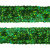 Тесьма с пайетками D4, шир. 20 мм/уп. 25+/-1 м, цвет зелёный - купить в Биробиджане. Цена: 778.19 руб.