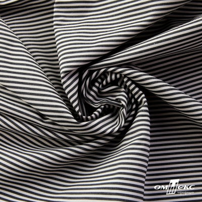 Ткань сорочечная Полоска Кенди, 115 г/м2, 58% пэ,42% хл, шир.150 см, цв.6-черный, (арт.110) - купить в Биробиджане. Цена 306.69 руб.
