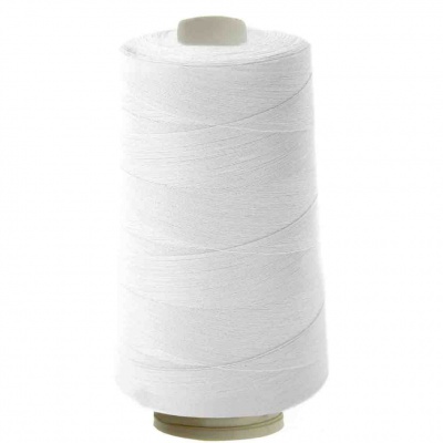 Швейные нитки (армированные) 28S/2, нам. 2 500 м, цвет белый - купить в Биробиджане. Цена: 148.95 руб.