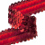 Тесьма с пайетками 3, шир. 30 мм/уп. 25+/-1 м, цвет красный - купить в Биробиджане. Цена: 1 087.39 руб.