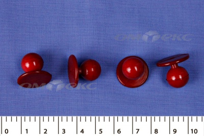 Пуговица поварская "Пукля", 10 мм, цвет красный - купить в Биробиджане. Цена: 2.28 руб.
