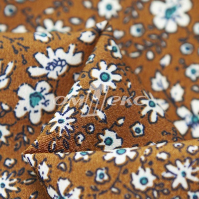 Плательная ткань "Фламенко" 11.1, 80 гр/м2, шир.150 см, принт растительный - купить в Биробиджане. Цена 239.03 руб.