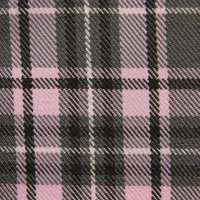 Ткань костюмная клетка 25577 2014, 230 гр/м2, шир.150см, цвет серый/роз/ч/бел - купить в Биробиджане. Цена 545.24 руб.