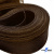 Регилиновая лента, шир.65мм, (уп.25 ярд), цв.- коричневый - купить в Биробиджане. Цена: 499.43 руб.