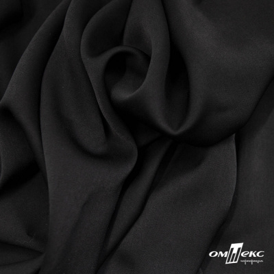 Ткань плательная Габриэль 100% полиэстер,140 (+/-10) гр/м2, шир. 150 см, цв. черный BLACK - купить в Биробиджане. Цена 248.37 руб.