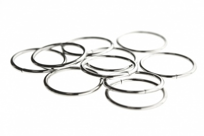 Кольцо металлическое №40 мм, цв.-никель - купить в Биробиджане. Цена: 4.49 руб.