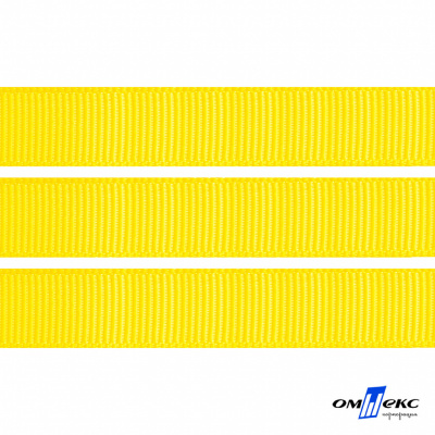 Репсовая лента 020, шир. 12 мм/уп. 50+/-1 м, цвет жёлтый - купить в Биробиджане. Цена: 152.05 руб.
