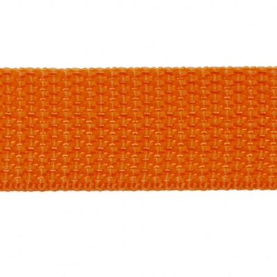 Стропа текстильная, шир. 25 мм (в нам. 50+/-1 ярд), цвет оранжевый - купить в Биробиджане. Цена: 409.94 руб.