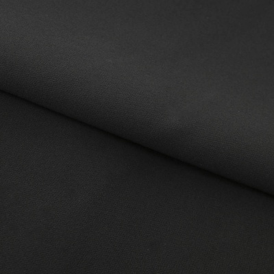 Костюмная ткань "Элис", 220 гр/м2, шир.150 см, цвет чёрный - купить в Биробиджане. Цена 308 руб.