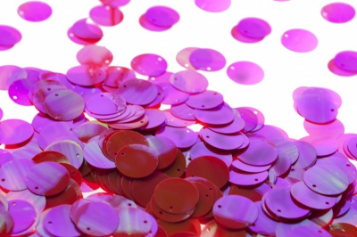 Пайетки "ОмТекс" россыпью,CREAM,круг 20 мм/упак.50+/-2 гр, цв. 15-розовый - купить в Биробиджане. Цена: 80.12 руб.